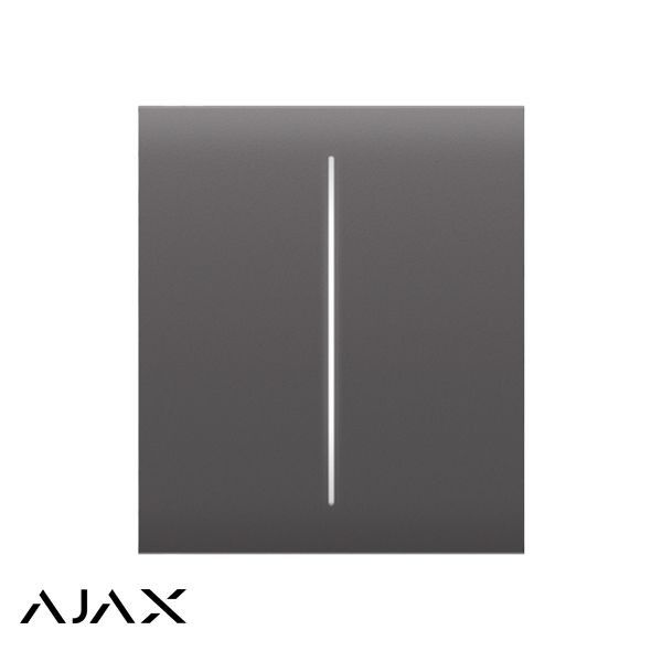 Ajax CenterButton 1-gang/2-weg grafietknop