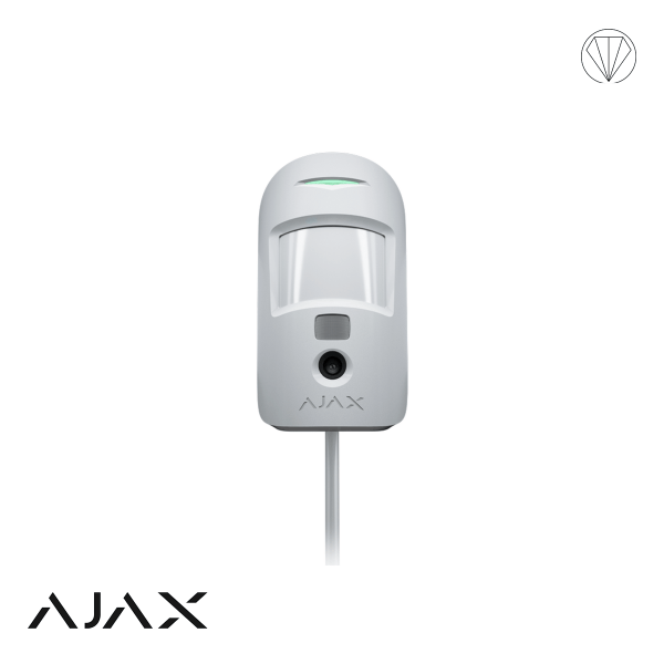 Ajax MotionCam Fibra photo-on-demand, wit