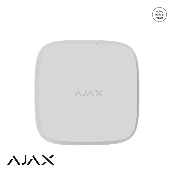Ajax FireProtect 2 RB (Heat/Smoke/CO) replaceable batteries Wit