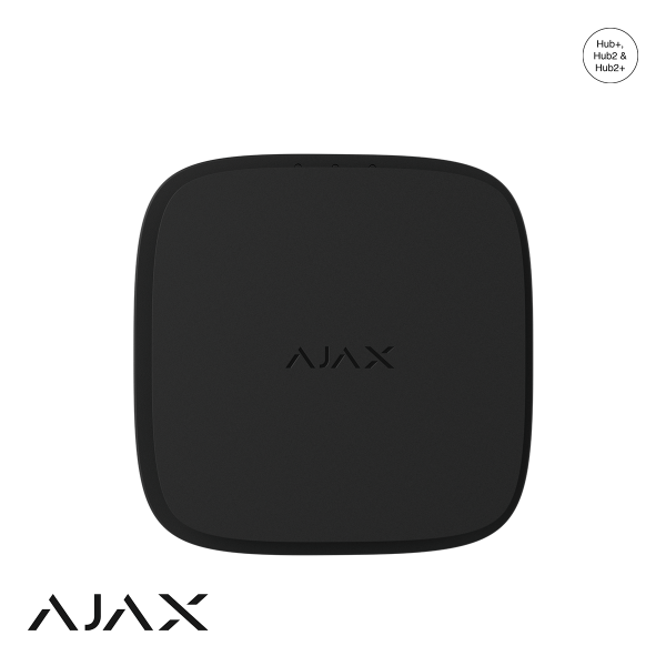 Ajax FireProtect 2 (Heat/CO) replaceable batteries Zwart