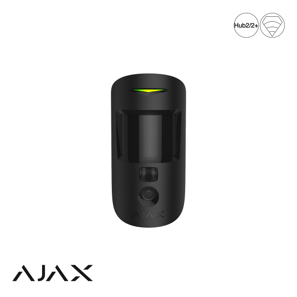 Ajax MotionCam Photo On Demand, zwart