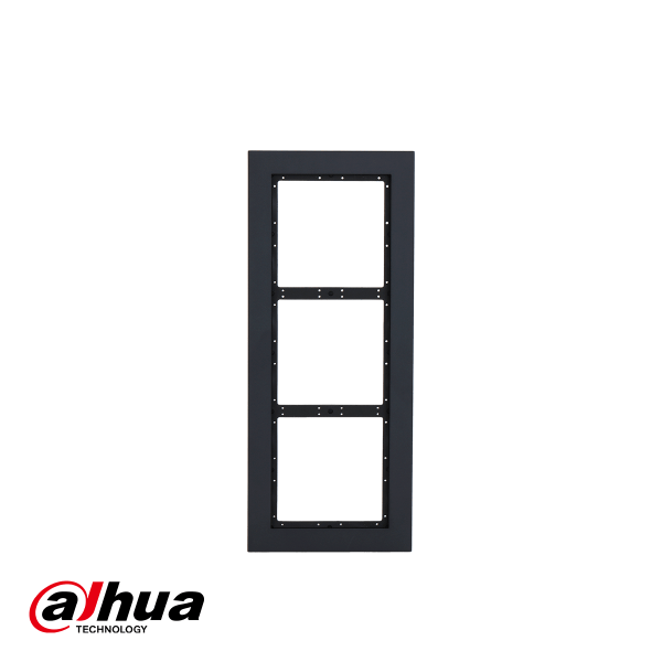 Dahua VTO4202FB series, drie modules bracket Zwart