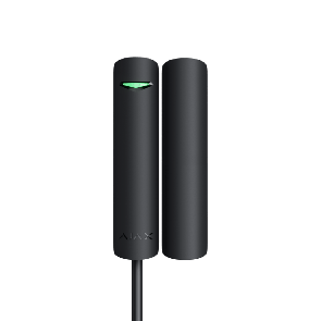 Ajax DoorProtect Fibra, zwart, magneetcontact en mini magneet