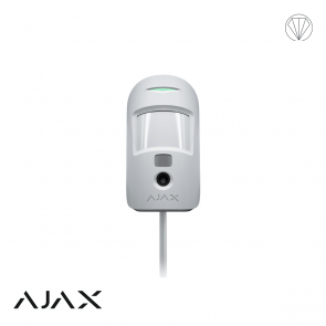 Ajax MotionCam Fibra photo-on-demand, wit