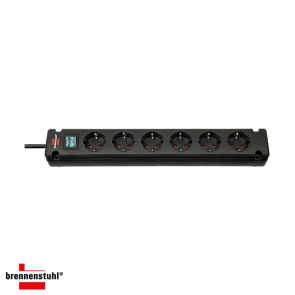 Brennenstuhl Bremounta, stekkerdoos, 6 sockets, 3m, zwart