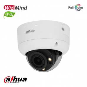 Dahua 4MP WizMind Full Color 2.0 dome camera, witte LED