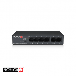 Provision 4 Ports PoE + 2 Ports Uplink Switch 10/100Mbps 60W
