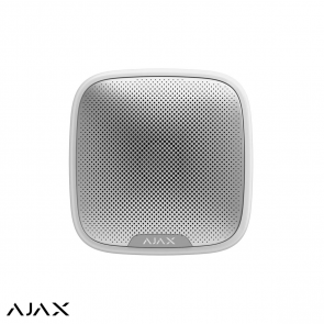 Ajax StreetSiren, wit, draadloze buitensirene met LED