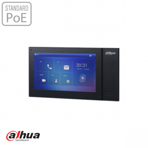 Dahua 7" TFT 1024x600 IP Intercom Monitor PoE Zwart