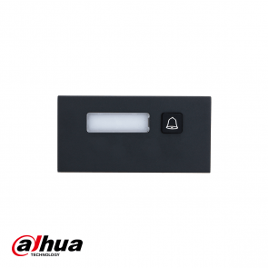 Dahua Modular 1-Button Module, half unit Zwart
