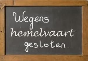 Bedrijfssluiting Hemelvaart 10 & 11 mei